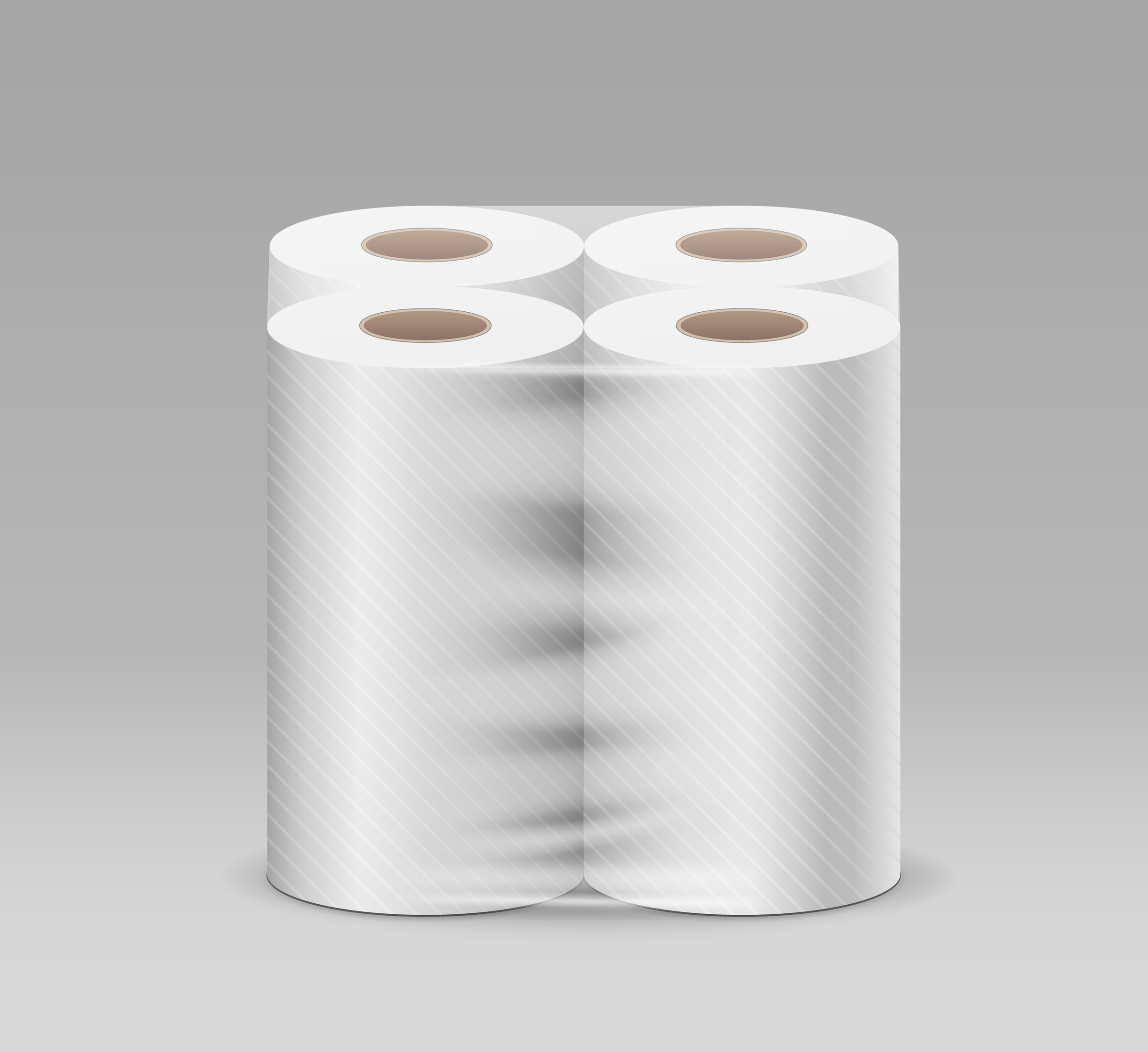 Plastic,Long,Roll,Toilet,Paper,One,Package,Four,Roll,,Design